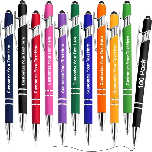 Miniatura 18 de 10 bolígrafos personalizados personalizados con nombre y texto, bolígrafos personalizados con punta de lápiz digital grabado, regalo para mujeres