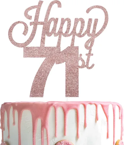Miniatura 96 de LINGTEER - Decoración para pastel con texto "Happy Birthday 100", color negro