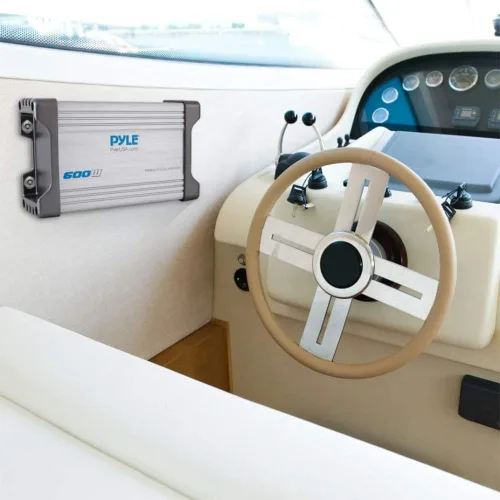 Miniatura 4 de Pyle Receptor amplificador marino de 4 canales de 1500 W - Subwoofer de audio de grado marino impermeable y resistente a la intemperie - para barco