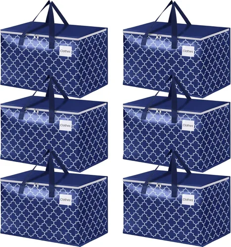 Miniatura 8 de Fabspace Bolsas de mudanza, suministros de mudanza extragrandes, bolsas de almacenamiento resistentes, bolsas de embalaje con cremalleras y asas