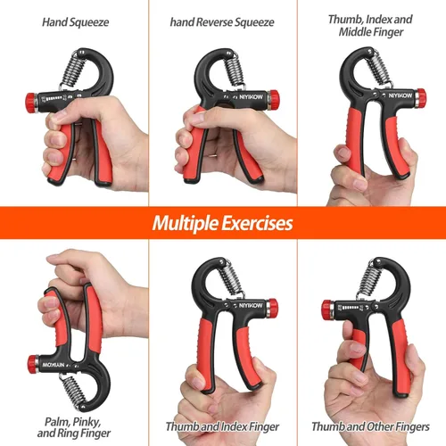 Miniatura 3 de NIYIKOW Entrenador de Fuerza de Agarre, Fortalecedor de Agarre de Mano, Fortalecedor de Agarre, Resistencia Ajustable, Fortalecedor de Antebrazo