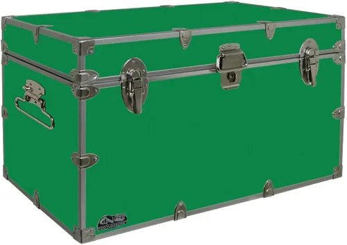 Miniatura 14 de C&N Footlockers - Baúl de almacenamiento XL para graduados - Fabricado en los Estados Unidos - Baúl de acero para dormitorio universitario y Rojo