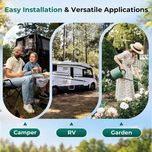 Miniatura 7 de iSpring CW31 Sistema de Filtro de Agua para RV, Sistema de Filtración de Agua de 3 Etapas para RV para Campistas, Conectores Rápidos de Manguera
