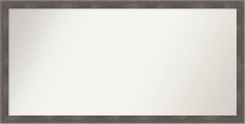 Miniatura 253 de Amanti Art Espejo personalizado, espejo de baño gris plomo a rayas, espejo de pared o espejo de tocador de baño sobre el fregadero