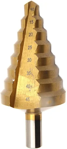 Miniatura 7 de Driak 0.157-2.047 in Metric HSS Titanium Surface Step Drill Bit Set para Madera Metal Materiales Duros Agujero Herramienta de Perforación