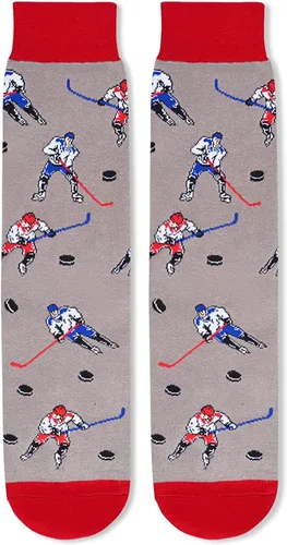 Miniatura 3 de sockfun Bowling Golf Racing Car Hockey Gifts For Men, Funny Bowler Golfer Golfing Car Ice Hockey Field Hockey Socks