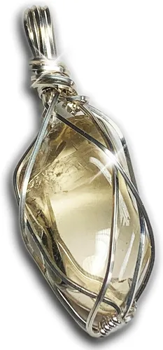Miniatura 43 de 66 necklace pendant gemstones choose from moldavite, citrine, or herkimer diamond