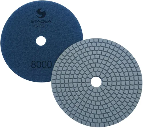 Miniatura 12 de PPW195D Almohadillas de pulido de diamante 5 "para hormigón terrazo mármol granito encimera piso pulido húmedo, grano 200 Paquete de 01