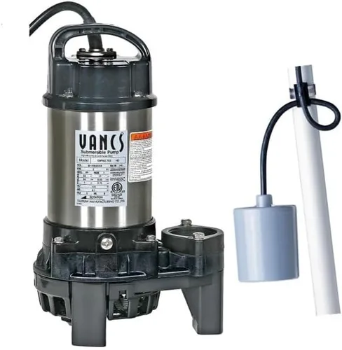 Tsurumi Pump 8PN (50PN2.75S) 1hp, 115V, bomba sumergible para estanque y cascada, acero inoxidable, 5550 GPH. Descarga de 2 pulgadas + SJE Rhombus