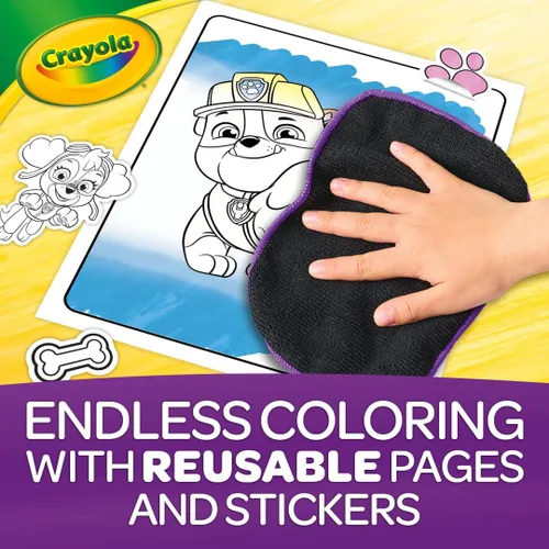 Miniatura 5 de Crayola PAW Patrol Hoja de Actividad con Pegatinas, 12 Páginas para Colorear de PAW Patrol, Más de 100 Pegatinas, Actividad para Viajar, Juguetes