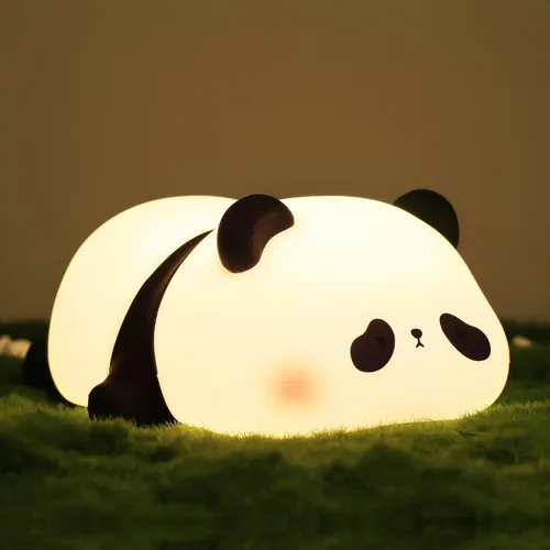 Miniatura 9 de Lampeez - Luz nocturna de rana para niños, lindos regalos de rana, luz nocturna LED de silicona suave para habitación infantil, decoración