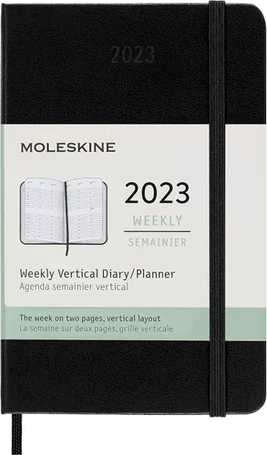 Miniatura 12 de Moleskine Agenda mensual clásica de 12 meses de 2023, tapa dura, grande (5 x 8.25 pulgadas), color negro