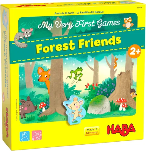 HABA Mis primeros juegos: Amigos del bosque – Juegos 3D de memoria y asociación para niños pequeños, de 2 años en adelante, juguetes educativos para
