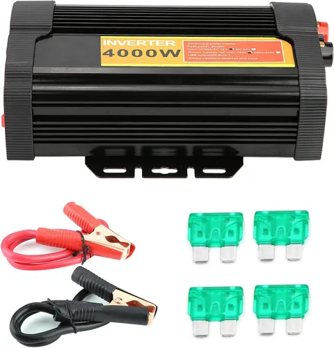 Miniatura 4 de Inversor de corriente para coche, 12 V CC a 110 V CA 4000 W Auto Voltaje Transformador Inversor Convertidor Coche