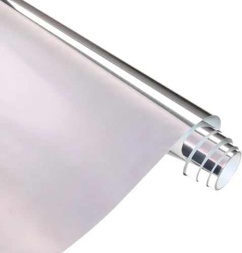 Miniatura 13 de Vinilo metálico HTV de transferencia de calor, 10 hojas de 12 x 10 pulgadas, vinilo holográfico plateado para planchar para telas, vinilo de 10