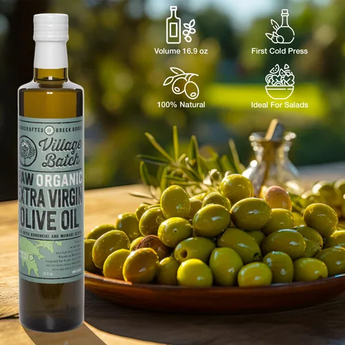 Miniatura 7 de VILLAGE BATCH - PREMIADOS - ACEITE DE OLIVA KORONEIKI Aceite de Oliva Griego Aceite de Oliva Orgánico Prensado en Frío Aceite de Oliva Virgen Extra