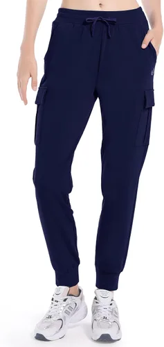 HARTPOR Pantalones deportivos con forro polar para mujer, pantalones cargo de senderismo, resistentes al agua, pantalones deportivos de invierno