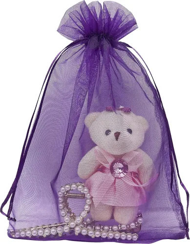 Miniatura 9 de 100 bolsas de regalo verdes de organza de 6 x 9 pulgadas, pequeña bolsa de malla con cordón para joyería, bolsa de regalo para el día de San