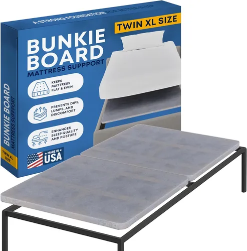 Miniatura 13 de Greaton, Tabla de madera dividida de 1.496 in de tamaño individual – 2 piezas debajo del colchón, cubierta de ventilación de tela – Sustituye