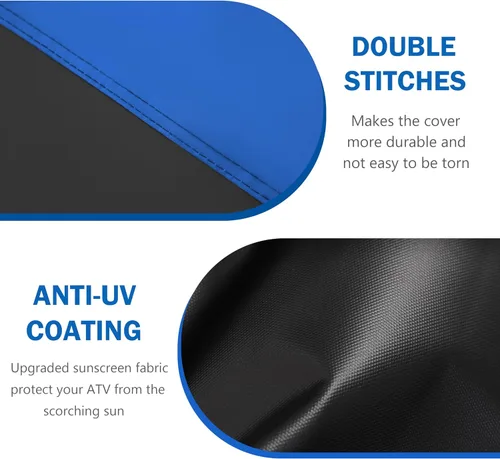 Miniatura 3 de MORNYRAY Cubierta para ATV Impermeable de Servicio Pesado Universal Cubierta para Quad Cubierta de Almacenamiento Exterior 4 Ruedas Protección UV