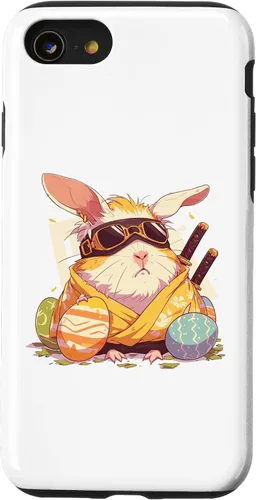 Miniatura 13 de iPhone 15 coloridos huevos de Pascua caza Ninja conejillo de indias con orejas de conejo
