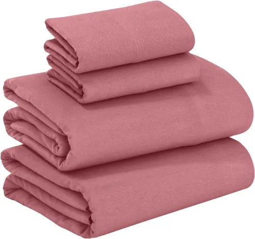 Miniatura 38 de RUVANTI Juego de sábanas de franela 100% algodón tamaño matrimonial - 4 piezas, cálidas, suaves y transpirables, con bolsillo profundo, ropa de cama
