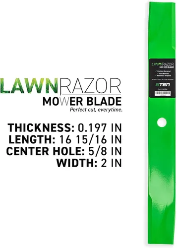 Miniatura 3 de 8TEN LawnRazor - Cuchilla para Ariens Gravely 34 pulgadas Deck 08861600 08779200 08861651 08899300 Murray 091871E701MA (elevación media), paquete