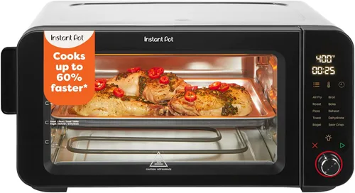 Miniatura 10 de Instant Pot No requiere precalentamiento* Horno tostador con freidora de aire de 4 rebanadas con tecnología InstantHeat, 7 en 1, freír al aire