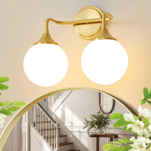 Miniatura 10 de Accesorios de Iluminación para Baño Negros, Iluminación Moderna de Tocador Sobre Espejo, Aplique de Pared Negro Mate Moderno de Mediados de Siglo