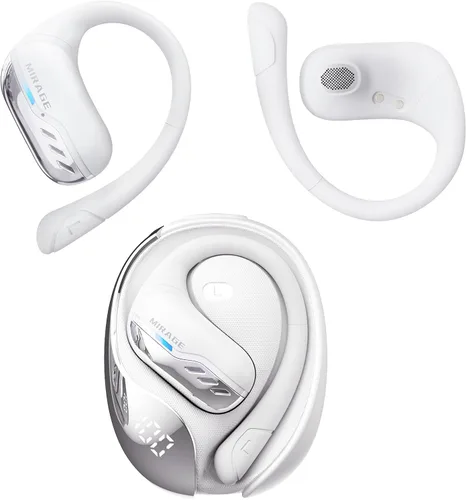 Miniatura 9 de Transformers Auriculares inalámbricos de oreja abierta Bluetooth 5.4 para correr y entrenar, auriculares sobre la oreja con ganchos impermeables