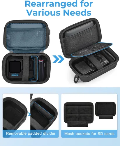 Miniatura 7 de BAGSMART Funda para cámara digital, protectora e impermeable para cámara pequeña con correa para el hombro, bolsa ligera para cámara Canon PowerShot