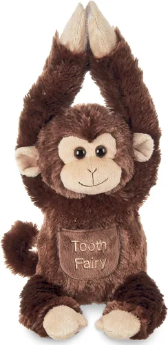 Miniatura 7 de Bearington Lil' Sammy - Animal de peluche de perezoso – Soporte de dientes de hada de 12 pulgadas con piel de felpa suave, brazos largos para colgar