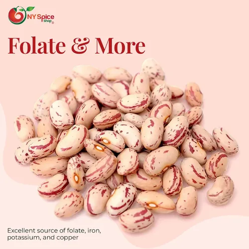 Miniatura 2 de NY Spice Shop Frijoles secos de arándano - Frijoles Borlotti secos de 1.5 libras - Frijoles romanos - Frijoles de arándano romano naturales