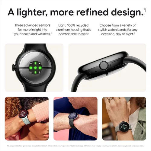 Miniatura 4 de Google Pixel Watch 2 con lo mejor de Fitbit y Google - Seguimiento de frecuencia cardíaca, gestión del estrés, características de seguridad - Reloj