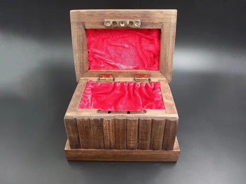 Miniatura 4 de Tubibu Caja mágica secreta hecha a mano con llave oculta (rompecabezas pequeño)