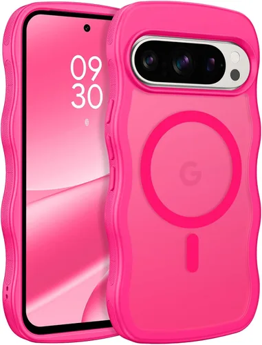 Miniatura 18 de BENTOBEN Magnetic for Google Pixel 10 Case Cute, Curly Wavy Pixel10 Case [Compatible with MagSafe], Anti-Slip Shockproof Matte Slim Women Girls Boys
