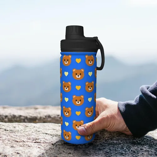 Miniatura 8 de Bear Llove Insulated Stainless Steel Kettle Print Funny Water Bottle Insulated Ideal for Sports and Travel