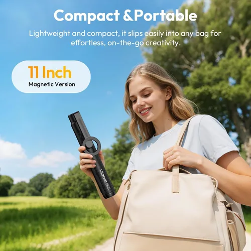 Miniatura 7 de ULANZI SK27 - Trípode magnético para iPhone, palo selfie extensible de 67 pulgadas con control remoto, soporte giratorio de 360°, soporte magnético