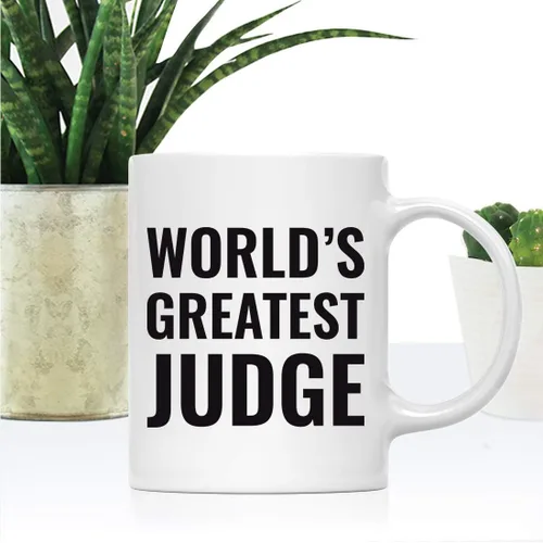 Miniatura 2 de Andaz Press Taza de café de 11 onzas, regalo para hombres o mujeres, taza del juez más grande del mundo, 1 paquete, taza para beber, cumpleaños