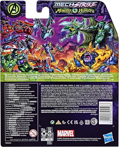 Miniatura 4 de Marvel Avengers Mech Strike Monster Hunters - Figura de acción de 6 pulgadas con accesorio, juguetes para niños a partir de 4 años