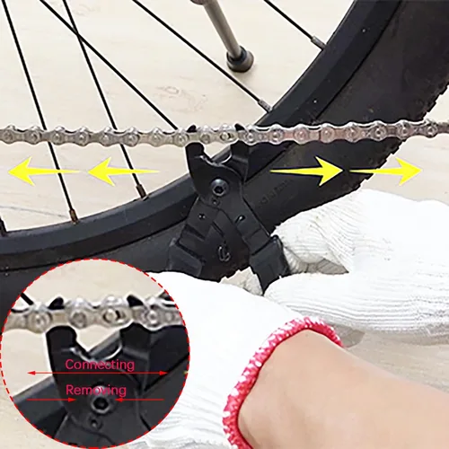 Miniatura 5 de Juego de herramientas de reparación de cadena de bicicleta, herramienta de cadena de bicicleta, alicates maestros de eslabones y interruptor