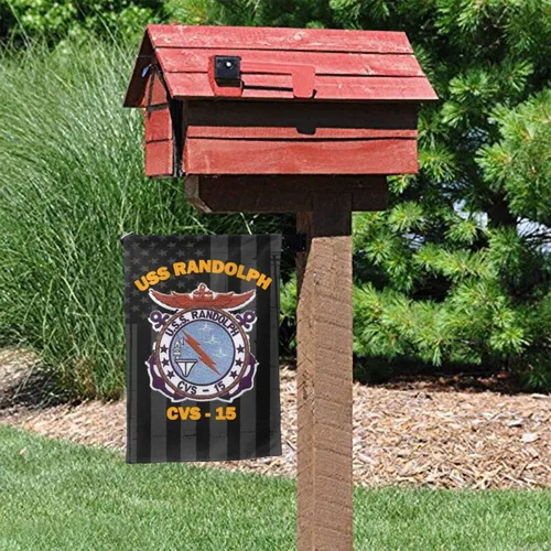 Miniatura 4 de LEILEIflag USS Randolph CVS-15 Bandera de jardín Bandera para el hogar Banderas al aire libre Bandera de doble cara