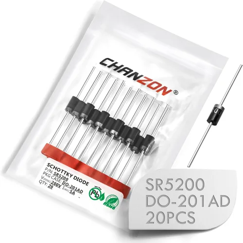 Miniatura 7 de Chanzon FR607 Diodo Rectificador de Recuperación Rápida 6A 1000V 150-500ns R-6 Axial 6 Amp 1000 Voltios Diodos Electrónicos