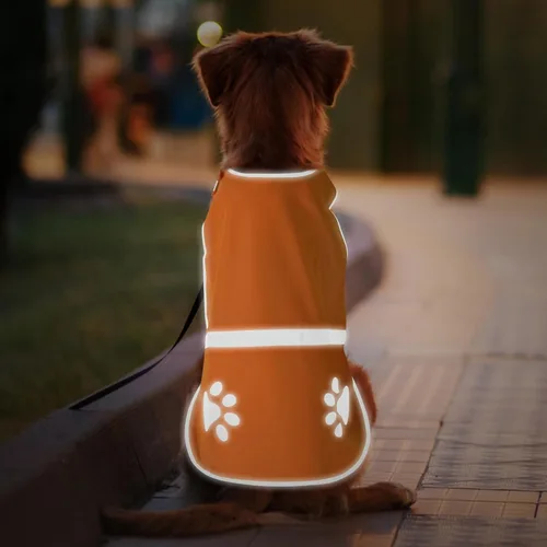 Miniatura 10 de Candofly Chaleco reflectante para perro, chaleco reflectante de alta visibilidad, chaleco ligero de seguridad para mascotas, para caminar por