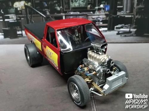 Miniatura 8 de MPC 1975 Datsun Pickup Li'l Hustler Kit de modelo a escala 1:25
