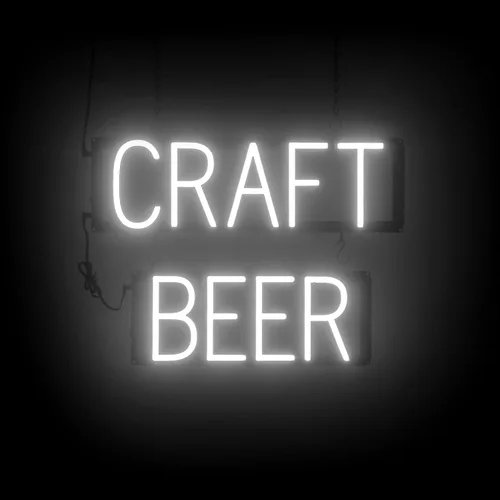 Miniatura 44 de SpellBrite Letrero de cerveza y vino Letrero de cerveza y vino neón, luz LED verde 22.0 x 15.0 pulgadas