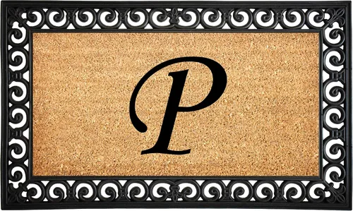 Miniatura 10 de Calloway Mills 104131830 Gabriel - Felpudo monograma, 18 x 30 pulgadas Letra B