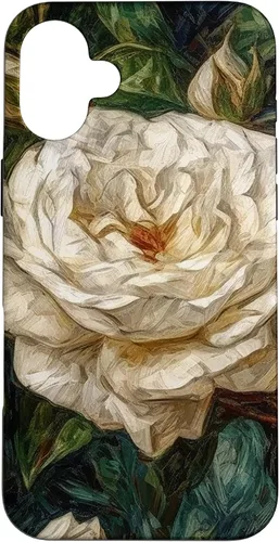 Miniatura 21 de Funda para iPhone 13 Van Gogh Art White Flower White Roses
