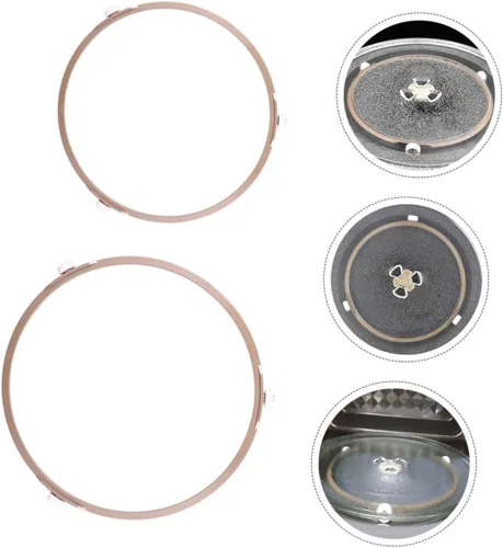 Miniatura 7 de 1 Unidades Soporte para horno de microondas, para encimera, rodillos de microondas, bandejas redondas, pantalla tostadora, rodillos de microondas