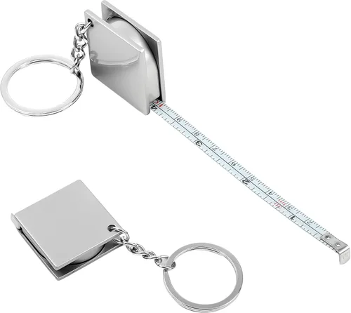 Paquete de 2 llaveros de cinta métrica retráctil, cinta métrica compacta para bolso, bolsillos o llaves, para llevar fácilmente, 39.3 pulgadas/39.4